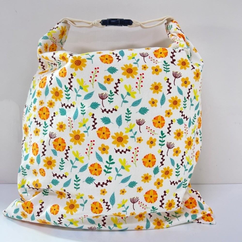 Reusable Bag - ถุงเก็บขนมปังเคลือบขี้ผึ้งแบบใช้ซ้ำได้ พร้อมซิปปิดผนึก ขนาด 43*33 ซม. ถุงเก็บขนมปังผ้าฝ้ายสำหรับแช่แข็ง