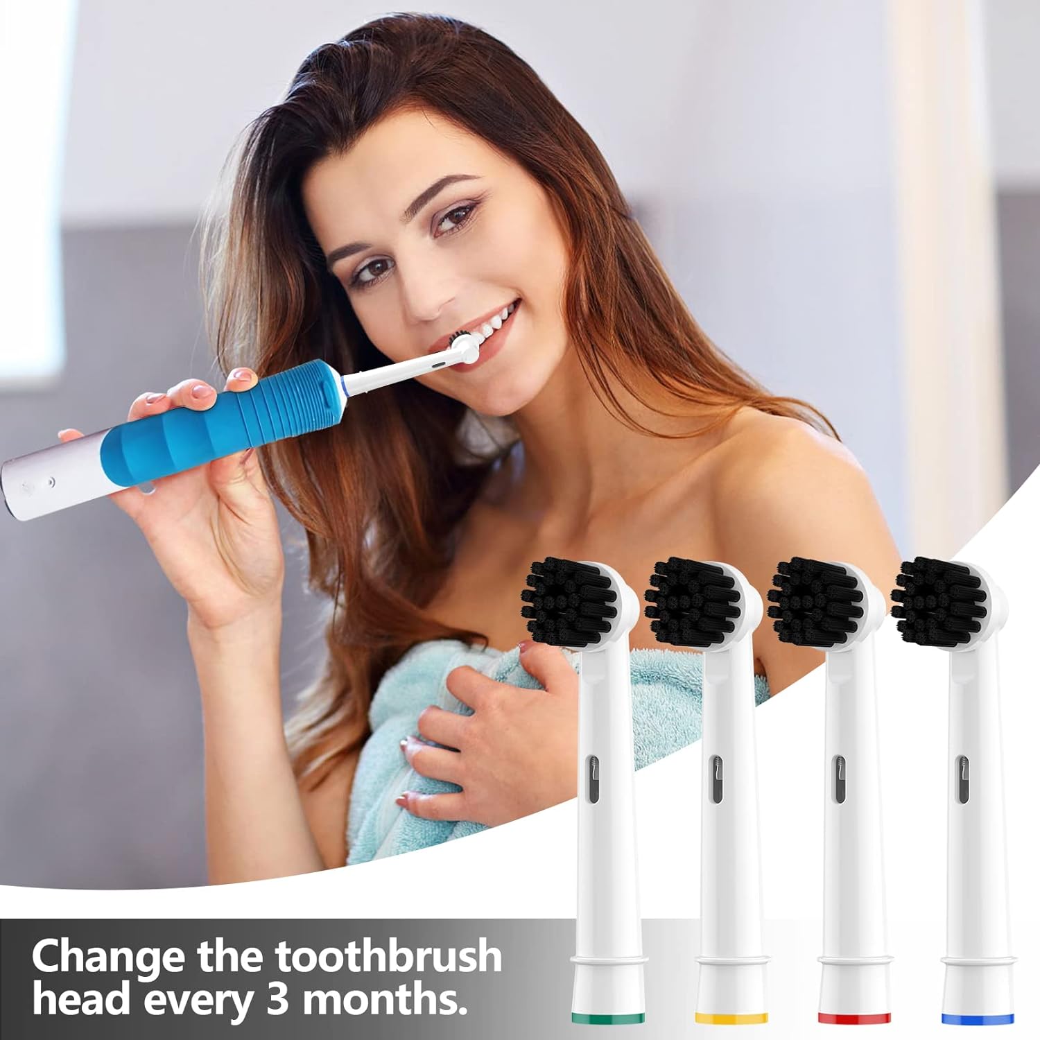 เปลี่ยนหัวแปรงสีฟันสําหรับแปรง - Bamboo Toothbrush บทวิจารณ์และราคา