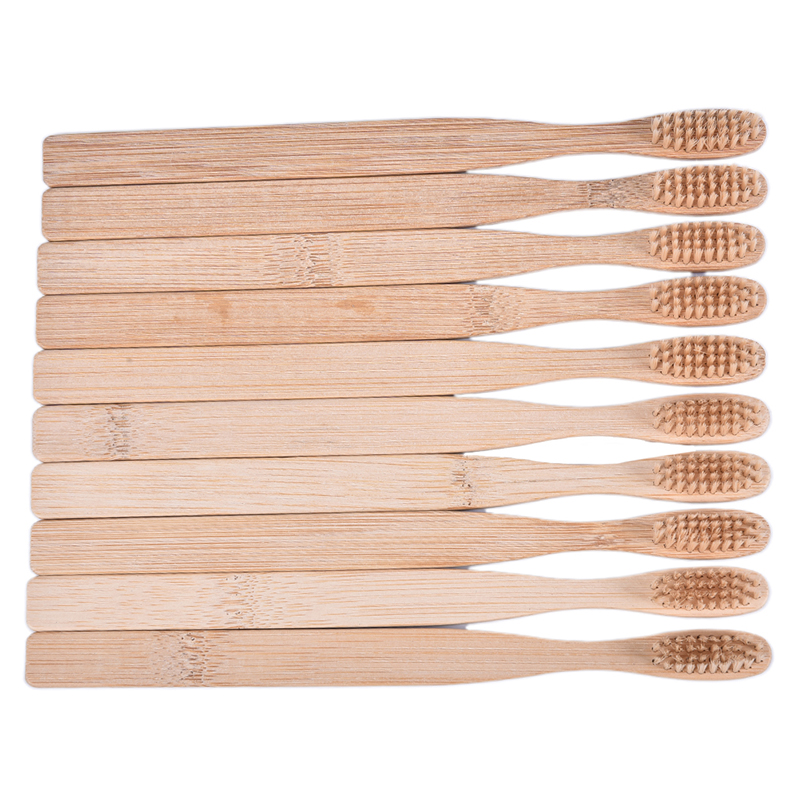ชุดแปรงสีฟันใยไผ่ธรรมชาติ 10 ช - Bamboo Toothbrush บทวิจารณ์และราคา