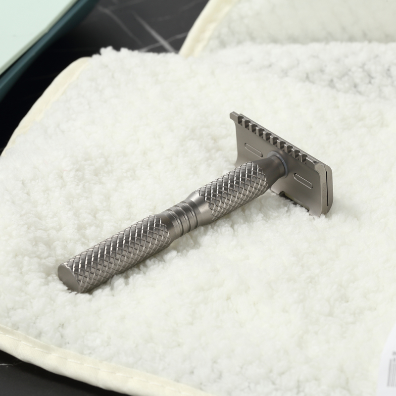 มีดโกนนิรภัยน้ำหนักเบาทำจากไทเ - Safety Razor Handle บทวิจารณ์และราคา