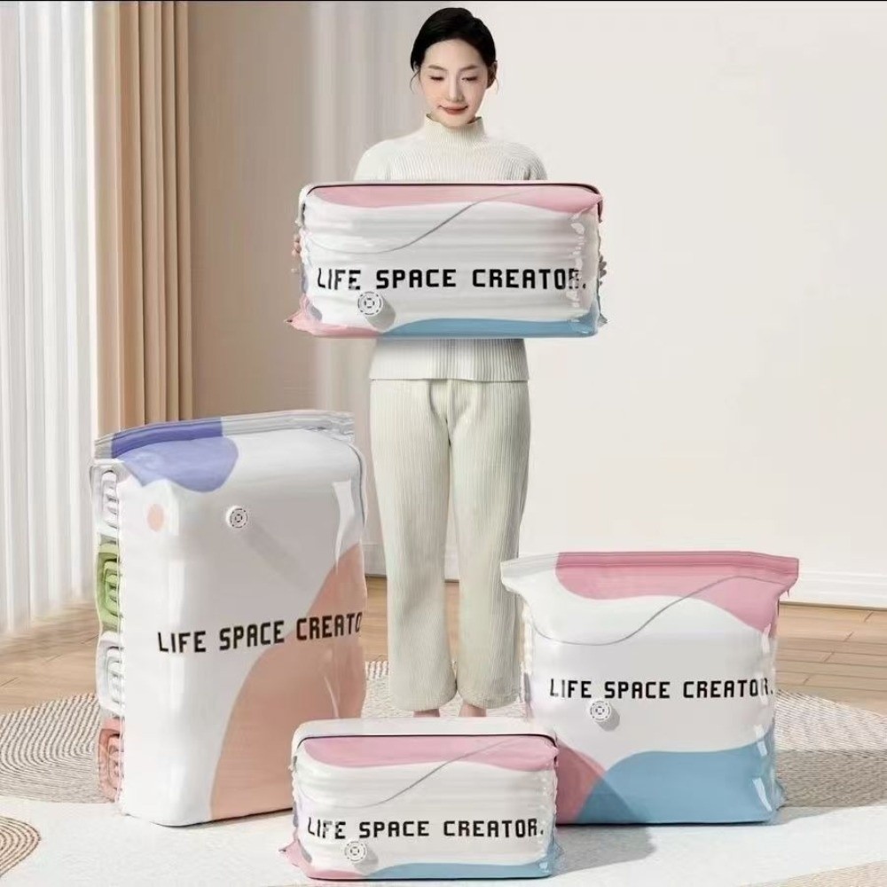 ถุงเก็บของสุญญากาศแบบกดและปิดผ - Reusable Bag บทวิจารณ์และราคา